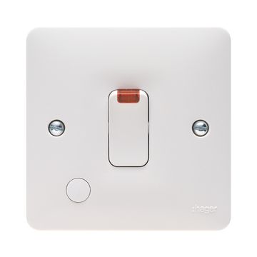 Ashley D.P Control Switch c/w Flex Outlet White image 1