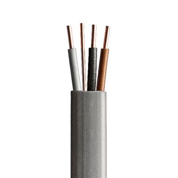 Prysmian 1mm (100s) Grey Flat 3Core + Earth Cable image 2