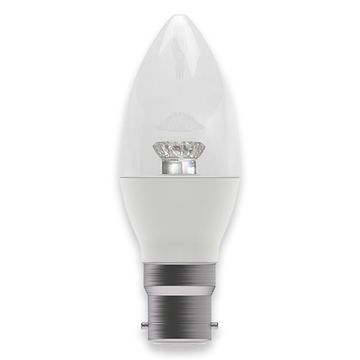 Bell 4Watt 35mm Dimmable B.C Clear LED Candle 2700K image 1