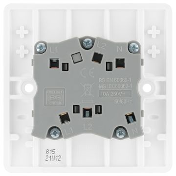 BG 10Ax Plate Switch Fan Isolator 3Pole image 6