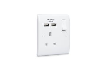 BG 13A 1Gang Switch Socket with 2.1A Usb image 9