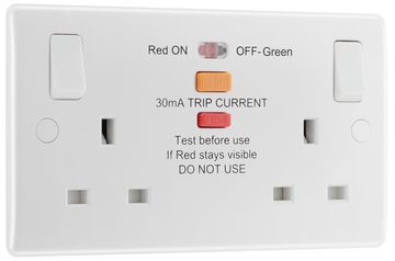 BG 2Gang 13A Rcd Socket Suitable For Domestic Or Commercial Units image 1