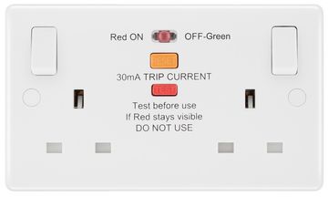 BG 2Gang 13A Rcd Socket Suitable For Domestic Or Commercial Units image 2
