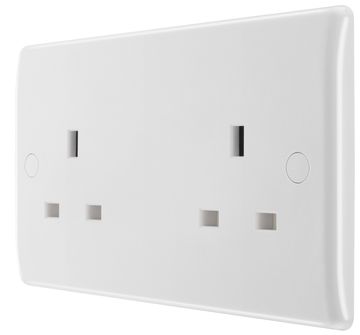 BG 13A 2Gang Unswitched Socket Outlet image 1