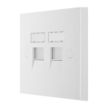 BG Twin 2 Gang Rj45 Data Outlet (Rj452) image 1