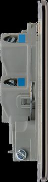 BG 13A Unswitched Spur with Flex Outlet Black Nickel image 8
