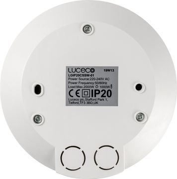 Luceco Surface Ceiling PIR with energy saving control image 2