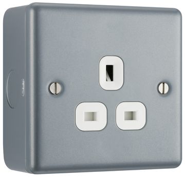 BG Unswitched Socket 1G 13A Metal Clad image 1