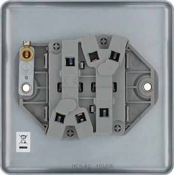 BG 10A Plate Switch 2Gang 2Way Metal Clad image 8