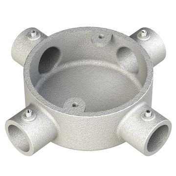 Metpro Conlok 20mm 4 Way Galvanised Box  image 1