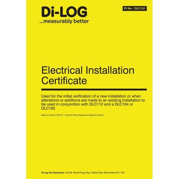 Di-Log Electrical Installation Certificate