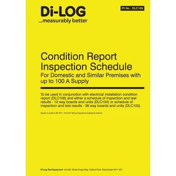 Di-Log Electrical installation report for conditional assessments. image 1