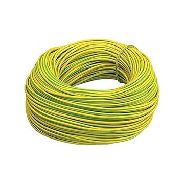Greenbrook Sleeving PVC Green/Yellow 4mm (100mtr Hank) image 1