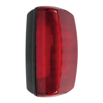 KSR 7Watt LED Bulkhead Black with Red Diffuser 701lm image 1