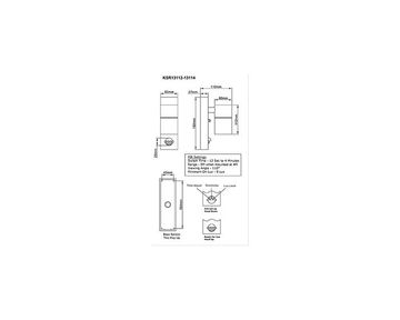 KSR Wall Light LED Up & Down PIR Sensor Black image 3