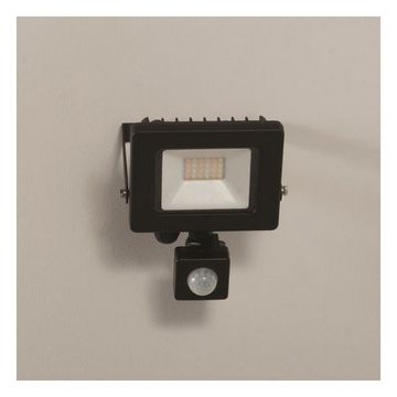 KSR Siena 10W LED Floodlight PIR IP65 Black image 1