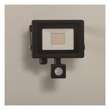 KSR Siena 20W LED Floodlight PIR IP65 Black image 1