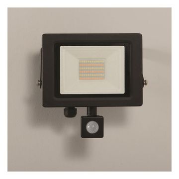 KSR Siena 30W LED Floodlight PIR IP65 Black image 1