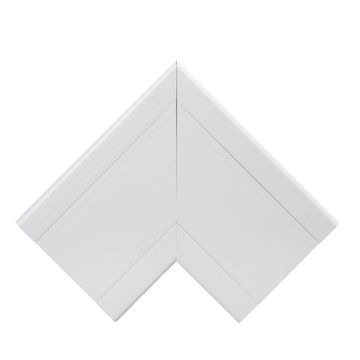 Mita White Flat Angle (CL3) ideal for corner cable management. image 1