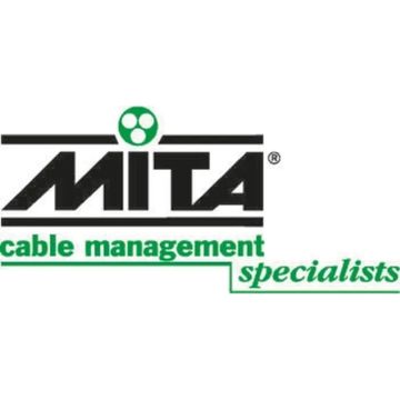 Mita White Flat Angle (CL3) ideal for corner cable management. supplier image