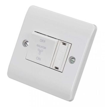 Scolmore 10A 3P Fan Isolator + 3A Fuse image 1