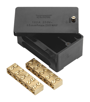 Scolmore 100A DP Junction Box Black image 2