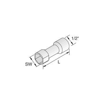 Unistrut M10 Channel Socket Suitable For P1/P2 – 41 X 41 Channels image 1